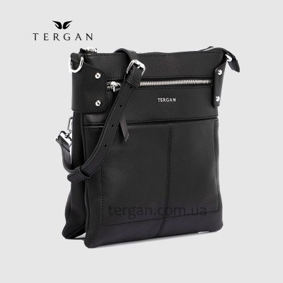 Сумка Женская TERGAN 79643w Кожаная Через плечоSIYAH ARSEL Черный