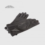 Перчатки женские VOGUE GLOVES K230 Кожаные Подкладка флис Черные LAMB BLACK Размер 7,5  Черный