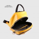 Рюкзак женский VALIENTE 1067 с двумя накладными карманами  PRADA Yellow Желтый