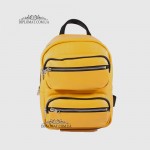 Рюкзак женский VALIENTE 1067 с двумя накладными карманами  PRADA Yellow Желтый