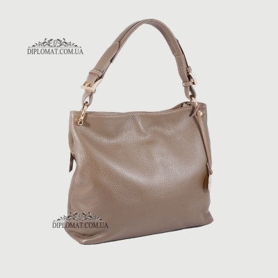 Сумка Женская На плечо Кожаная BELLINI Brolio 8696 TAUPE floater