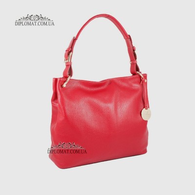Сумка Женская На плечо Кожаная BELLINI Brolio 8696 RED floater