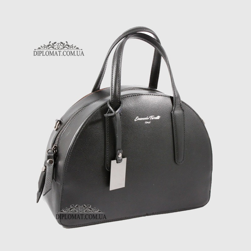 Сумка Женская EMANUELA FERRETTI 558040 Кожаная BLACK original Черный