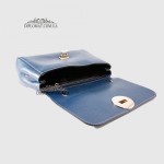 Клатч женский BELLINI Meleto Кожаный с металической цепочкой цвета золота NAVY BLUE floater Синий