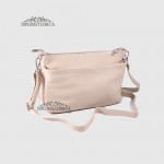 Сумка Женская Кожаная EMANUELA FERRETTI 85147  BEJ floater Белый/Бежевый