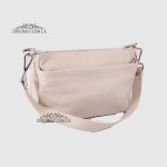 Сумка Женская Кожаная EMANUELA FERRETTI 85147  BEJ floater Белый/Бежевый