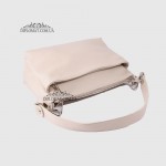 Сумка Женская Кожаная EMANUELA FERRETTI 85147  BEJ floater Белый/Бежевый