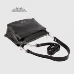 Сумка Женская Кожаная EMANUELA FERRETTI 85147  BLACK floater Черный