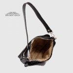 Сумка Женская Кожаная EMANUELA FERRETTI 85147  BLACK floater Черный