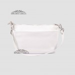 Сумка Женская EMANUELA FERRETTI 85147 Кожаная Средняя Через плечо WHITE floater Белый/Бежевый