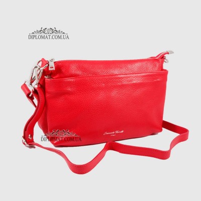 Сумка Женская EMANUELA FERRETTI 85147 Кожаная Средняя Через плечо RED floater