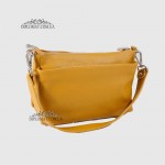Сумка Женская EMANUELA FERRETTI 85147 Кожаная Средняя Через плечо  YELLOW FLOATER Желтый