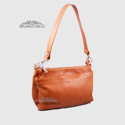 Сумка Женская EMANUELA FERRETTI 85147 Кожаная Средняя Через плечо MUSTARD floater
