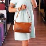 Сумка Женская Кожаная EMANUELA FERRETTI 85147  MUSTARD floater Горчичный
