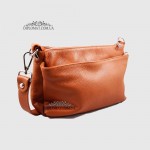 Сумка Женская Кожаная EMANUELA FERRETTI 85147  MUSTARD floater Горчичный