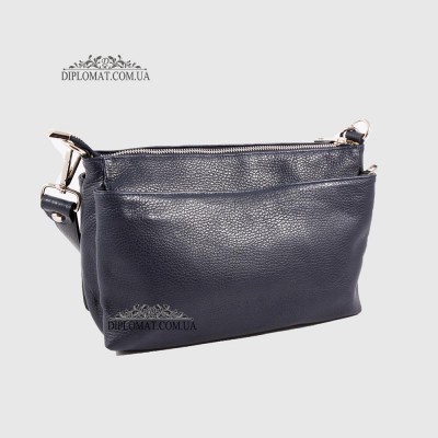 Сумка Женская EMANUELA FERRETTI 85147 Кожаная Средняя Через плечо D.BLUE  floater