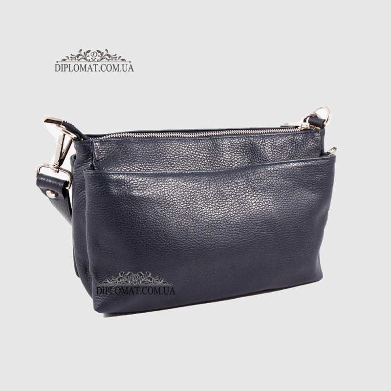 Сумка Женская Кожаная EMANUELA FERRETTI 85147  D.BLUE  floater Синий