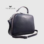 Сумка Женская Кожаная TERGAN 79136 На два основных отделения Среднего размера LACIVERT FLOATER Темно Синий Синий