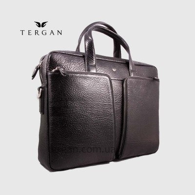 Сумка Портфель кожаная TERGAN 21451 для ноутбука и документов А4 SIYAH BRIC