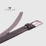 Ремень для джинс TERGAN 0305 кожаный  SIYAH RUSTIC Черный