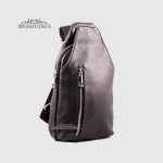 Рюкзак мужской через одно плечо EMANUELA FERRETTI 322021  BLACK floater Черный
