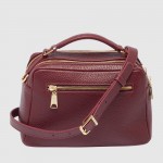 Женская кожаная сумка TERGAN 80380 BORDO FLOATER — Бордовый