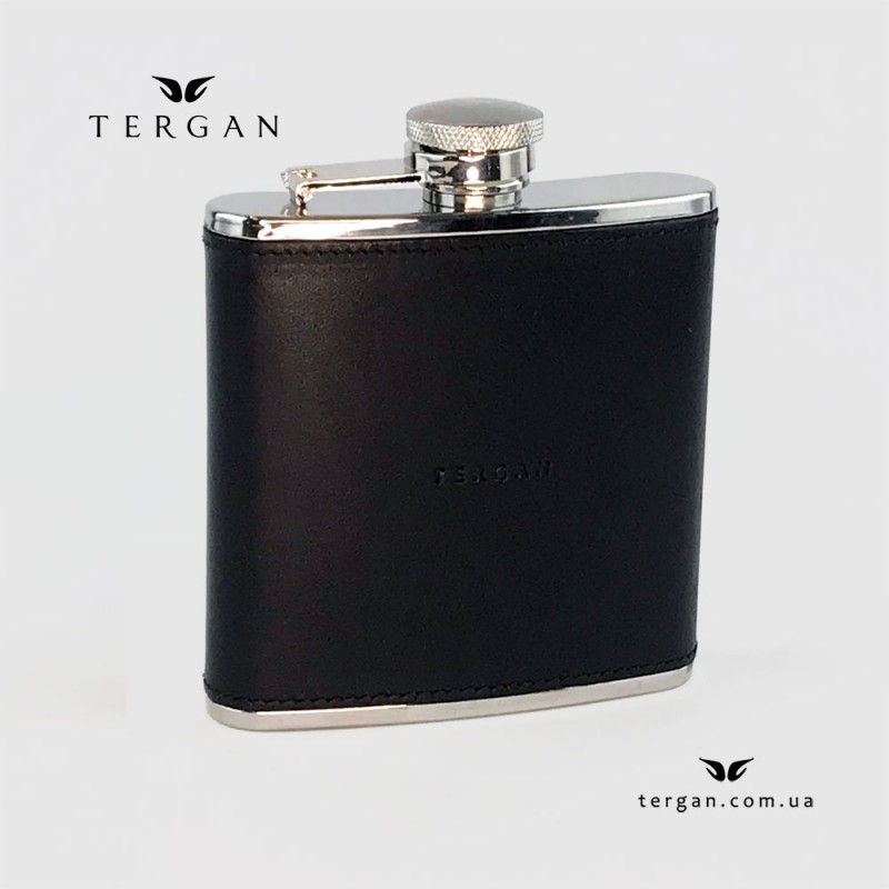 Кожаная Фляга TERGAN 0216 Из нержавеющей стали 5 oz  SIYAH VEGETAL 