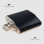 Кожаная Фляга TERGAN 0216 Из нержавеющей стали 5 oz  SIYAH VEGETAL 