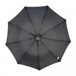 Зонт Полуавтомат Три Слона 34074  Pongee BLACK Черный