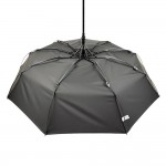 Зонт Полуавтомат Три Слона 34074  Pongee BLACK Черный