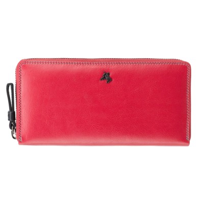 Кошелек женский на молнии VISCONTI SP79 Violet c RFID Red/Multi