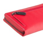 Кошелек женский на молнии VISCONTI SP79 Violet c RFID  Red/Multi 