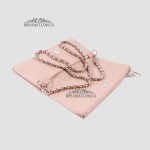 Сумка Женская EMANUELA FERRETTI 85503 Кожаная Маленькая Клач/Кросс боди На цепочке NUDE FLOATER Пудра