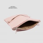 Сумка Женская EMANUELA FERRETTI 85503 Кожаная Маленькая Клач/Кросс боди На цепочке NUDE FLOATER Пудра