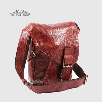 Сумка мужская TONY BELLUCCI T-5086 Кожаная с ремнем через плечо 896 BROWN Св.Коричневый