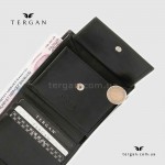 Портмоне мужское TERGAN 1408 кожаное с отделением для монет и карточек  SIYAH RUSTIC Черное  Черный