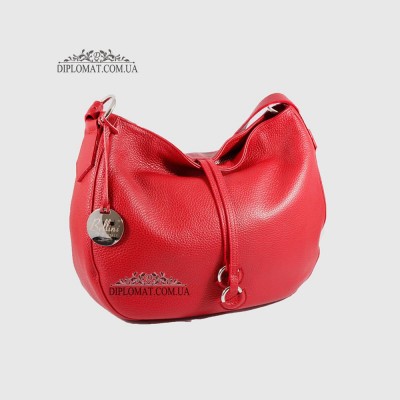 Сумка На плечо Женская  Кожаная Средняя BELLINI Cetina V0042 DARK RED floater
