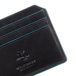 Картхолдер Кредитница VISCONTI ALP83 Louis На 7 отделений для карт  Italian Black Черный  