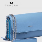 Клатч женский TERGAN 79671 Кожаный на два отделения на молнии MAVI GUSEL 