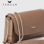 Клатч женский TERGAN 79671 Кожаный на два отделения на молнии TABA GUSEL 