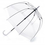 Зонт женский трость Fulton L041 White Birdcage-1 Прозрачный с белым