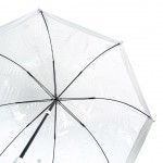 Зонт женский трость Fulton L041 White Birdcage-1 Прозрачный с белым