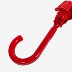 Зонт женский трость Fulton L041 Red Birdcage-1 Прозрачный с красным
