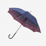 Зонт женский трость Fulton L754-036464 Bloomsbury-2 Scatter Star Navy&Pink, Тёмно-синий со звёздами
