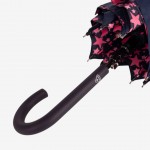 Зонт женский трость Fulton L754-036464 Bloomsbury-2 Scatter Star Navy&Pink, Тёмно-синий со звёздами