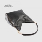 Сумка Женская BELLINI LC627G Кожаная На плечо С декоративными боковыми молниями  BLACK floater Черный