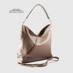 Сумка Женская BELLINI LC627G Кожаная На плечо С декоративными боковыми молниями  TAUPE floater Серый