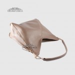 Сумка Женская BELLINI LC627G Кожаная На плечо С декоративными боковыми молниями  TAUPE floater Серый