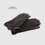 Перчатки мужские MFK Gloves M233 Кожа оленя Шерстяная подкладка Черные DEER BLACK Размер 11  Черный