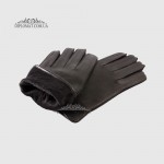 Перчатки мужские MFK Gloves M233 Кожа оленя Шерстяная подкладка Черные DEER BLACK Размер 10,5  Черный